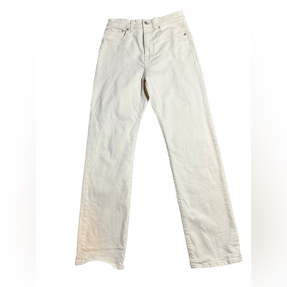 Madewell | The 90s Straight Jean | White | Size 27 - Picture 6 of 13